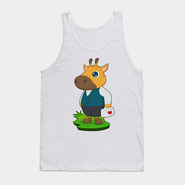 Giraffe Doctor First aid kit Tank Top by Markus Schnabel